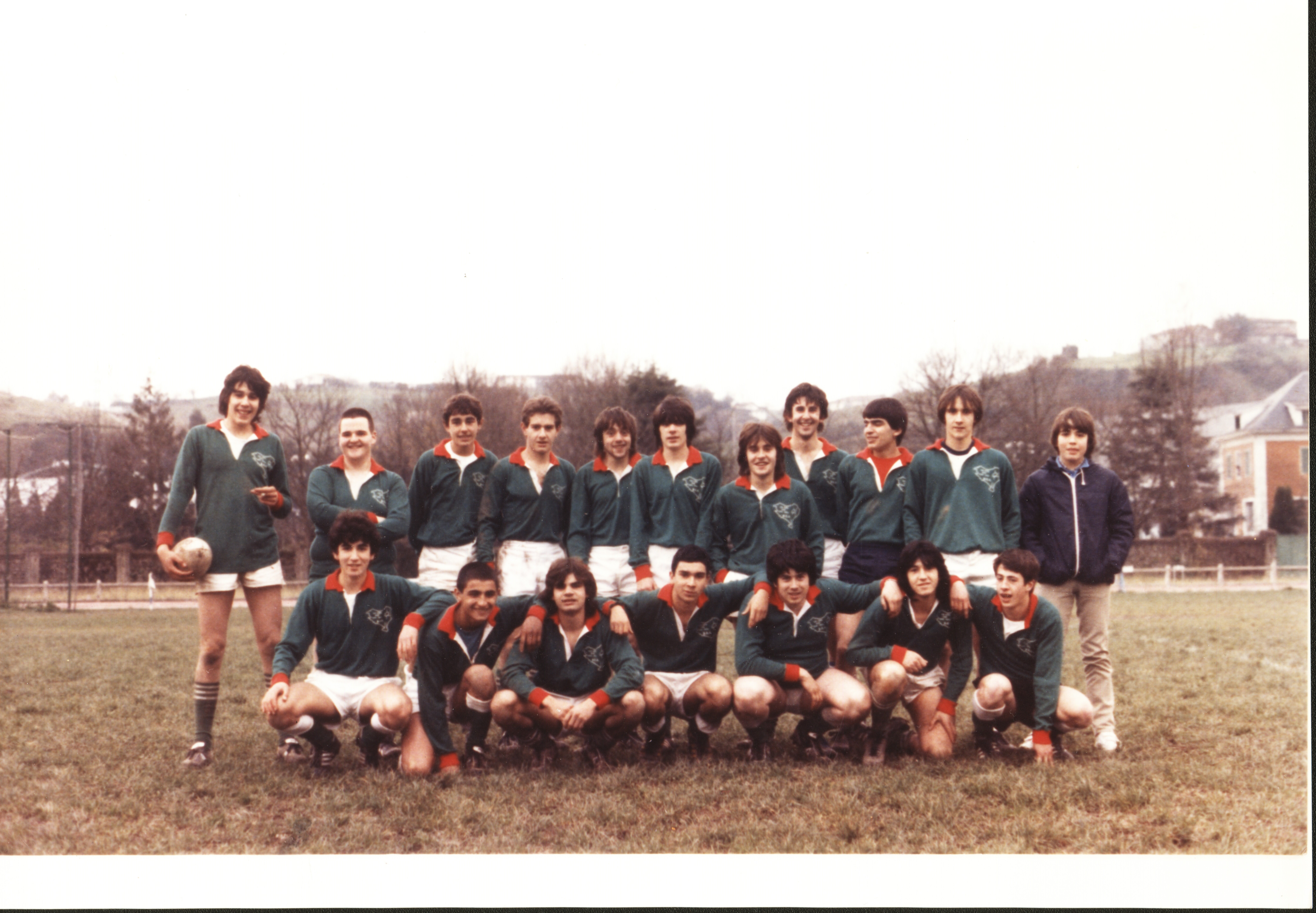 El equipo de Lasarte, en su primer partido (1984)
